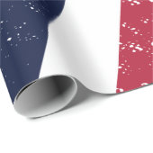 Freedom Steps - Red White & Blue Patriotic Geschenkpapier (Rolleneckpunkt)