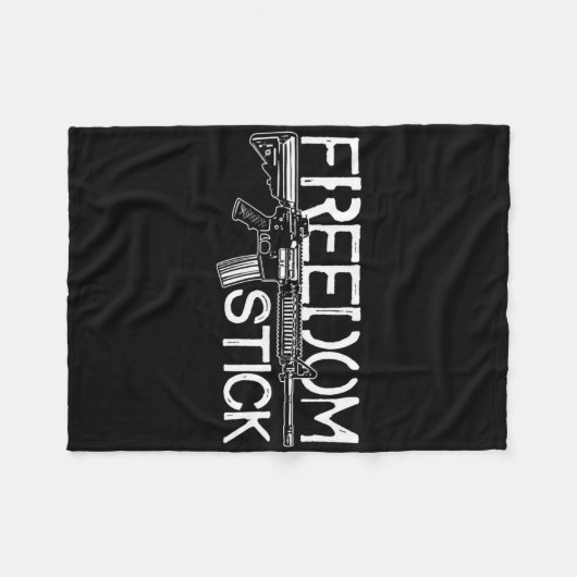 Freedom Stick Ar-15 Eigentümer Gun Rights Patrioti Fleecedecke (Vorderseite (Horizontal))