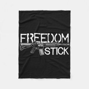 Freedom Stick Ar-15 Eigentümer Gun Rights Patrioti Fleecedecke