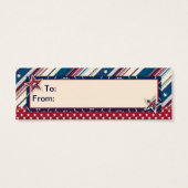 Freedom Stripe Skinny Gift Tag (Rückseite)