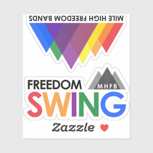Freedom Swing und MHFB Stickers Aufkleber (Blatt)