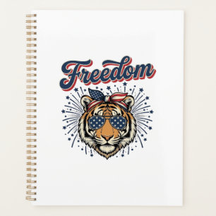 Freedom Tiger Patriotisches Vintage Gravur Shirt_1 Planer