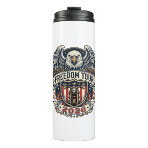 Freedom Tour 2026 Vintage Eagle Motorrad Thermosbecher