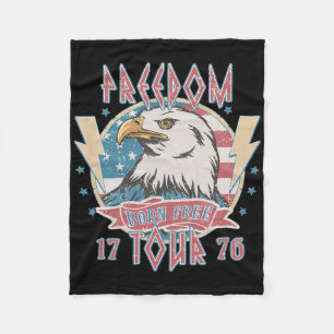 Freedom Tour Geboren kostenlos 4. Juli 1776 Adler Fleecedecke