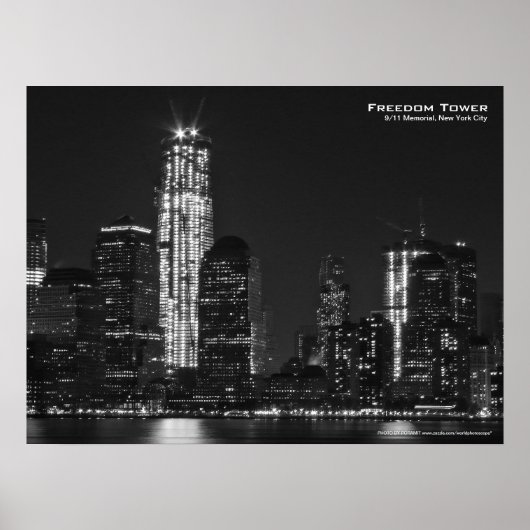 Freedom Tower 911 NYC Poster 24x18 (Vorne)