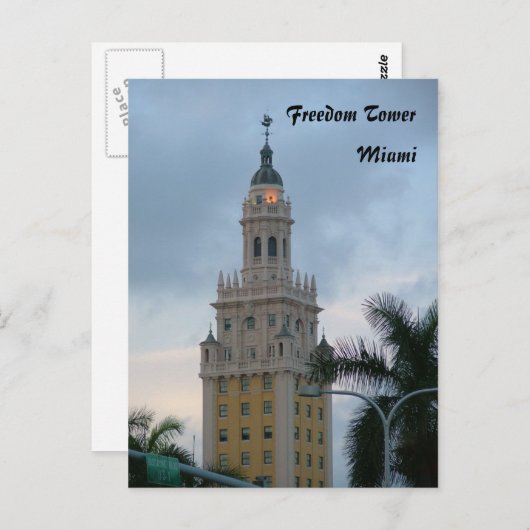 Freedom Tower Postkarte (Vorne/Hinten)