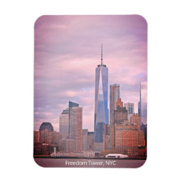 Freedom Tower von Staten Island Ferry NYC Postcar Magnet