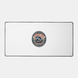 Freedom Vinyl Patriotisch Patriotische Vinyl-Schal Schreibtischunterlage