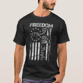 Freedom We The People Ar15 Usa Flag Pro Gun T-Shirt (Vorderseite)