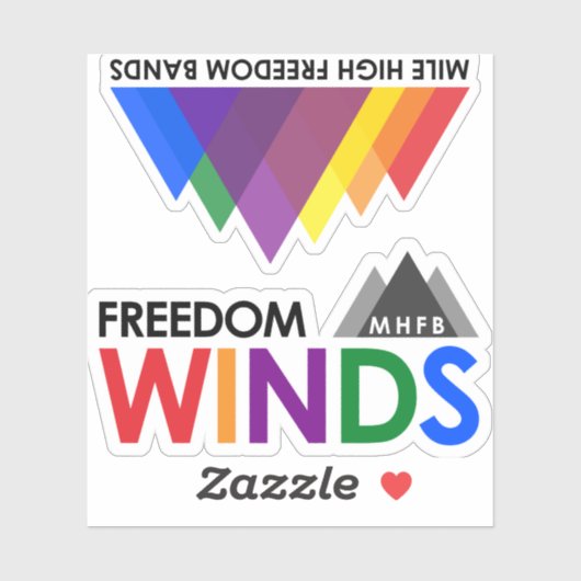 Freedom Winds und MHFB Stickers Aufkleber (Blatt)