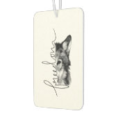 Freedom Wolf Minimal Line Art - Autolufterfrischer (Links)