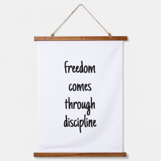 Freedom Wood Topped Wall Tapestry Wandteppich Mit Holzrahmen (Vorderseite)