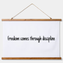 Freedom Wood Topped Wall Tapestry