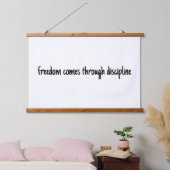 Freedom Wood Topped Wall Tapestry Wandteppich Mit Holzrahmen (Schlafzimmer)