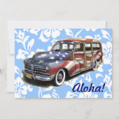 Freedom Woody Hawaiian Party Einladungen (Vorderseite)