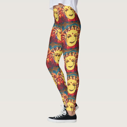 Freedom Yellow Smiley Leggings (Links)