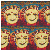 Freedom Yellow Smiley Stoff (Muster)