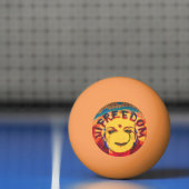 Freedom Yellow Smiley Tischtennisball (Netto)