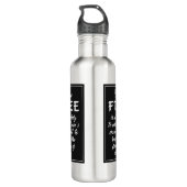 Freedom Zitat Wasserflaschen aus Monogramm (Rückseite)