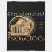 #FreedomFirst: Liberty Wallet - Embrace Freedom Fleecedecke (Vorderseite)