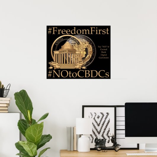 #FreedomFirst: Liberty Wallet - Embrace Freedom Poster (Heimbüro)