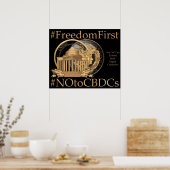 #FreedomFirst: Liberty Wallet - Embrace Freedom Poster (Küche)