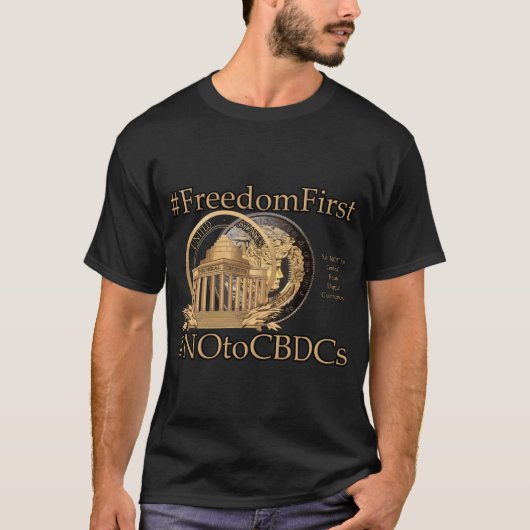 #FreedomFirst: Liberty Wallet Embrace Freedom T-Shirt (Vorderseite)