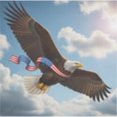 Freedom's Ascent - Square Vinyl Aufkleber (Vorderseite)