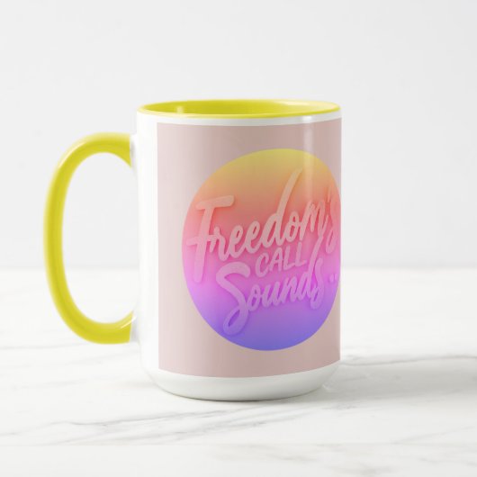 Freedom's Call Sounds Tasse (Links)