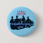 Freedom's Defenders baby blue Button (Vorderseite)