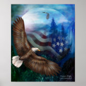 Freedom's Flight - Eagle Art Poster/Print Poster (Vorne)