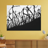 FreedomWalkers Wrapped Canvas Leinwanddruck (Insitu (Wohnzimmer))