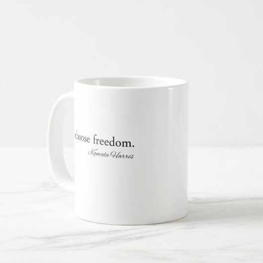 Freedoom Kamala Harris Kaffeetasse (Vorderseite Links)