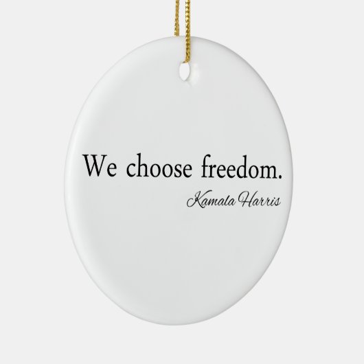 Freedoom Kamala Harris Keramik Ornament (Rechts)