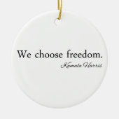 Freedoom Kamala Harris Keramik Ornament (Vorne)