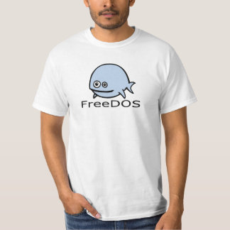 FreeDos Fische - Blau mit Namen T-Shirt