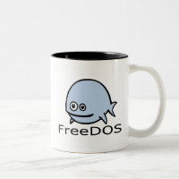 FreeDos Fische - Blau mit Namen