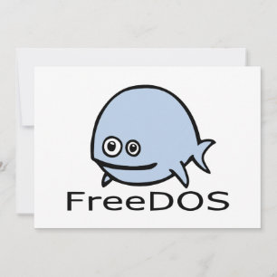 FreeDos Fish - Blau mit Namen