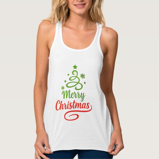 Freefit Merry Christmas Tank | Women's Bella+Canva Top (Vorderseite)