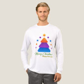 Freefit Merry Christmas Tree Bella+Canvas Tri-Blen Tri-Blend Shirt (Vorderseite komplett)