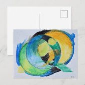 Freeform Abstrakte Gefühle Postkarte (Vorne/Hinten)