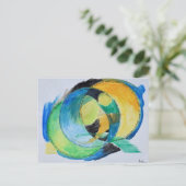Freeform Abstrakte Gefühle Postkarte (Stehend Vorderseite)