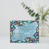 Freeform Bleiglas (Rezeption nach Hochzeit) Einladung (Stehend Vorderseite)