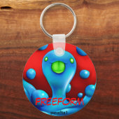 Freeform Happy Schlüsselanhänger (Vorderseite)