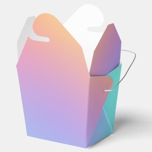 Freeform Pastel Gradient Geschenkschachtel (Geöffnet)