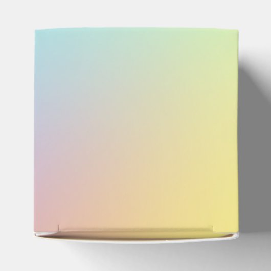Freeform Pastel Gradient Geschenkschachtel (Oben)