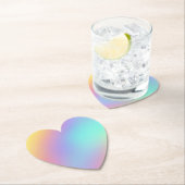 Freeform Pastel Gradient Heart Paper Untersetzer (Vor Ort)