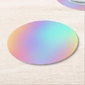Freeform Pastel Gradient Paper Untersetzer (Angewinkelt)