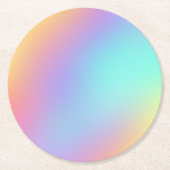 Freeform Pastel Gradient Paper Untersetzer (Vorderseite)