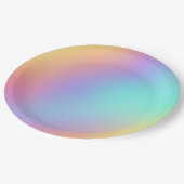Freeform Pastel Gradient Pappteller (Schrägansicht)